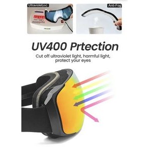 100% UV400 Protection Snow Goggles for Men & Women 8