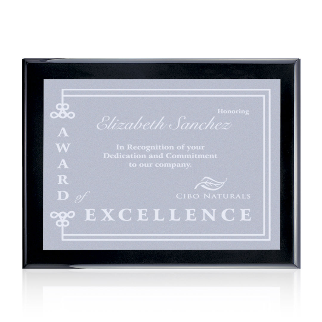 Oakleigh/Warden Plaque - Black Finish