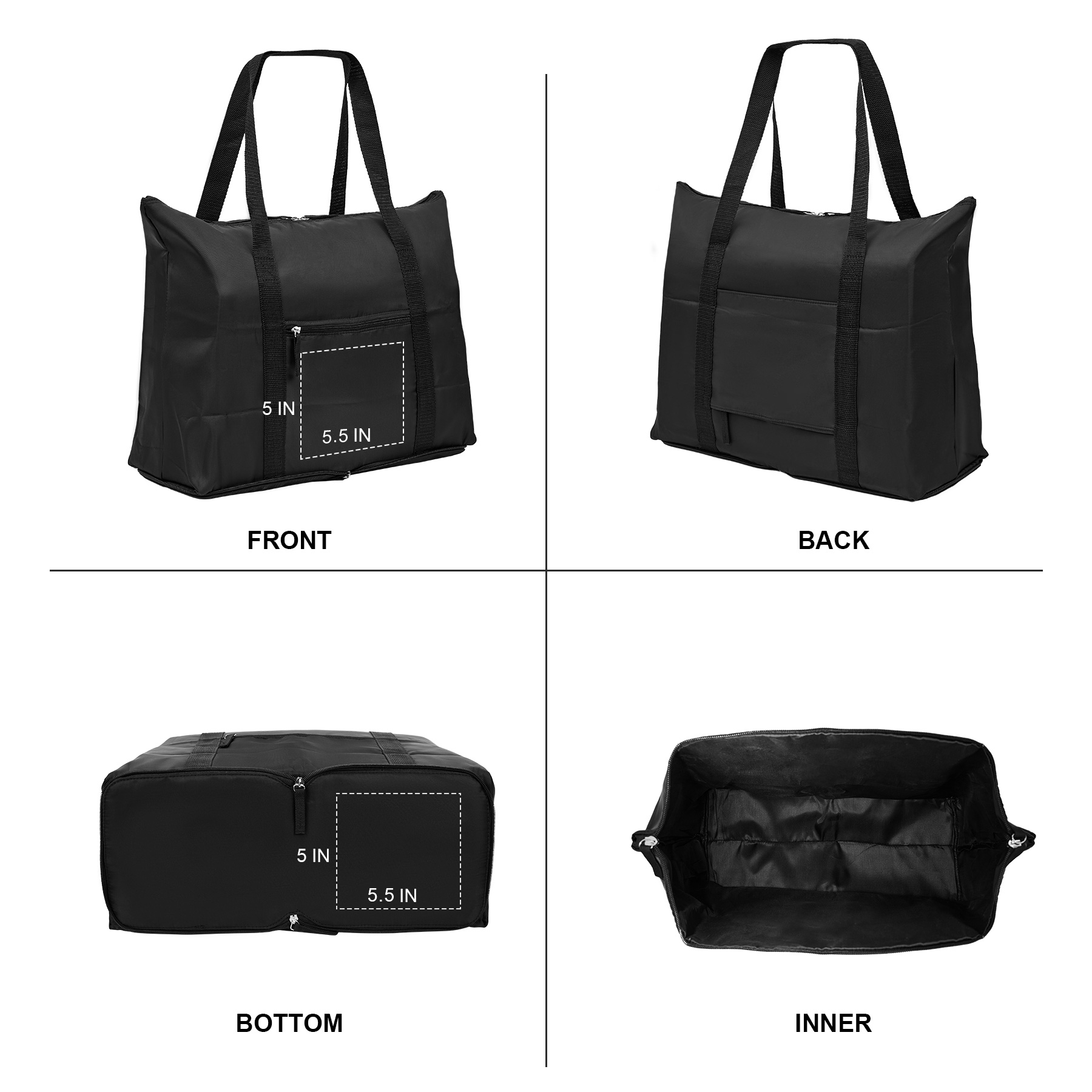 Foldaway Travel Duffel Tote Bag 4