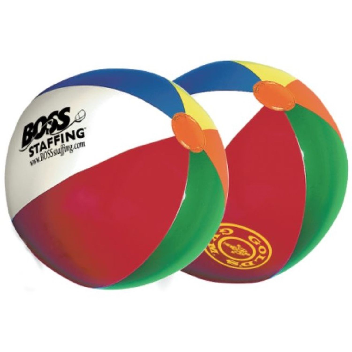 Mini Size 4.5" Diameter Beachballs with multi-color panels 2