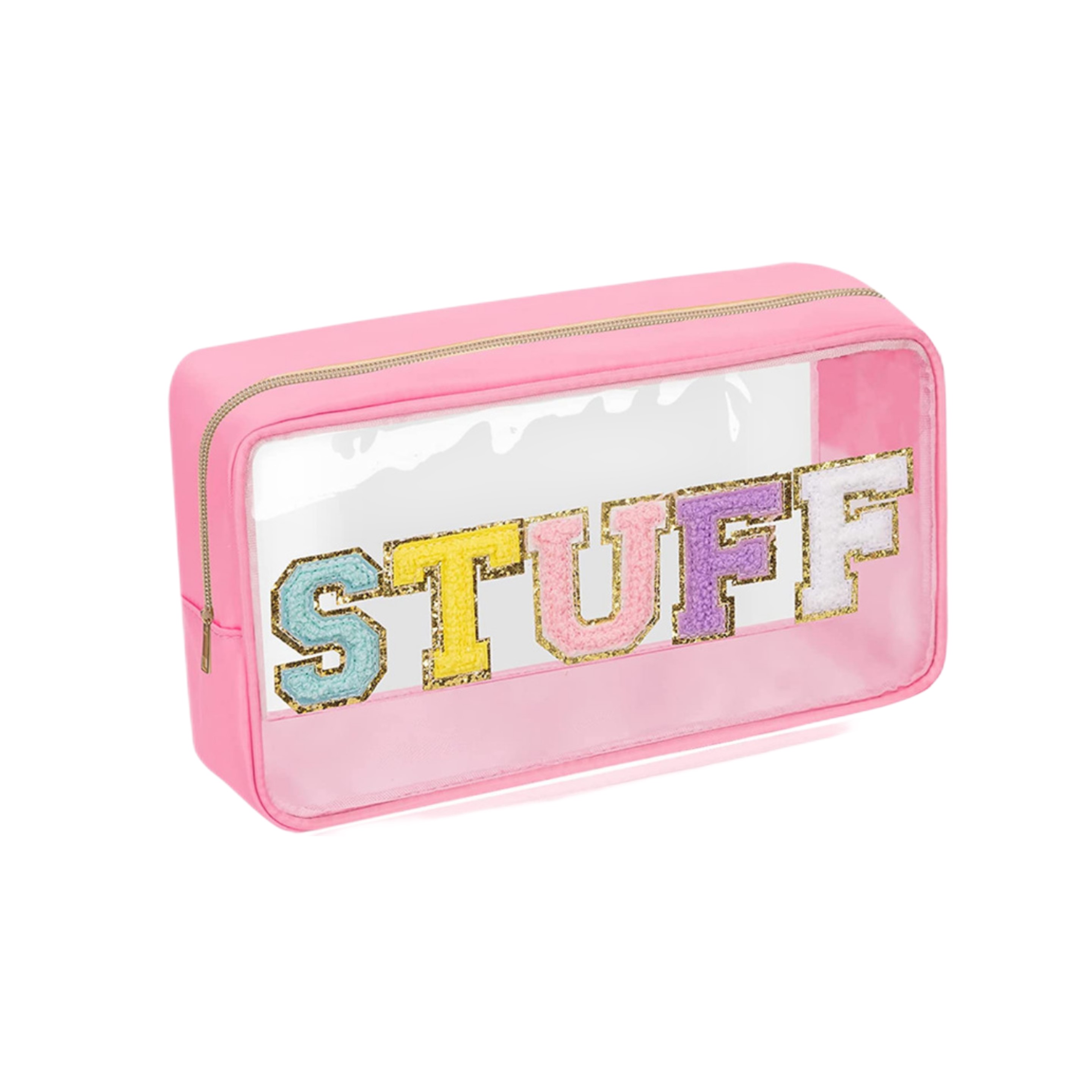 Chenille Letter Cosmetic Bag (direct import) 4