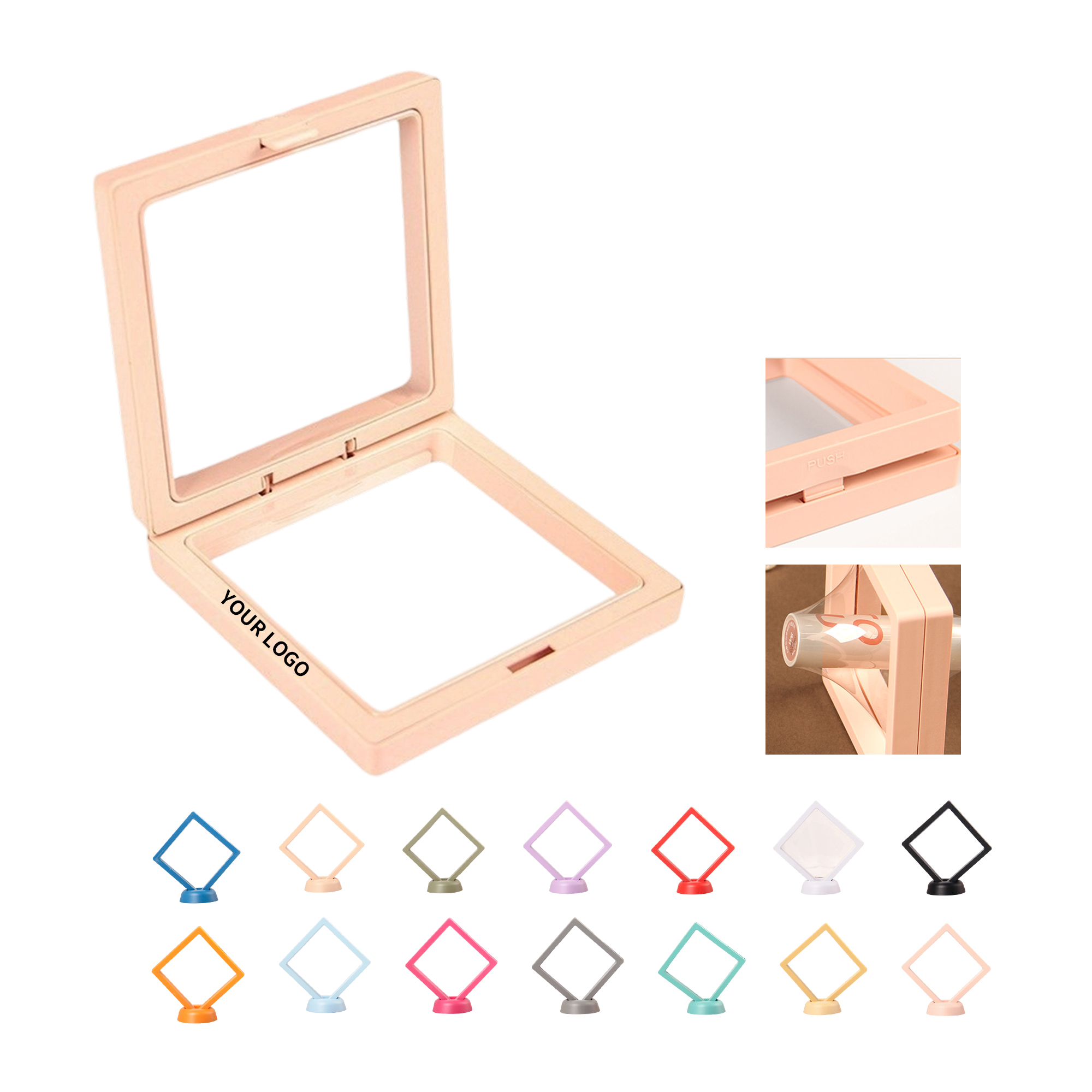 ABS Plastic Display Frame With PE Film Transparent Holder 8