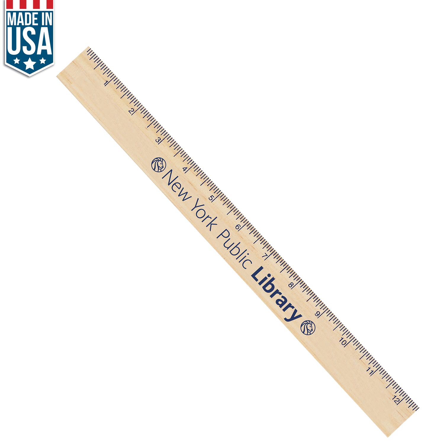 12" Natural Finish Ruler 1