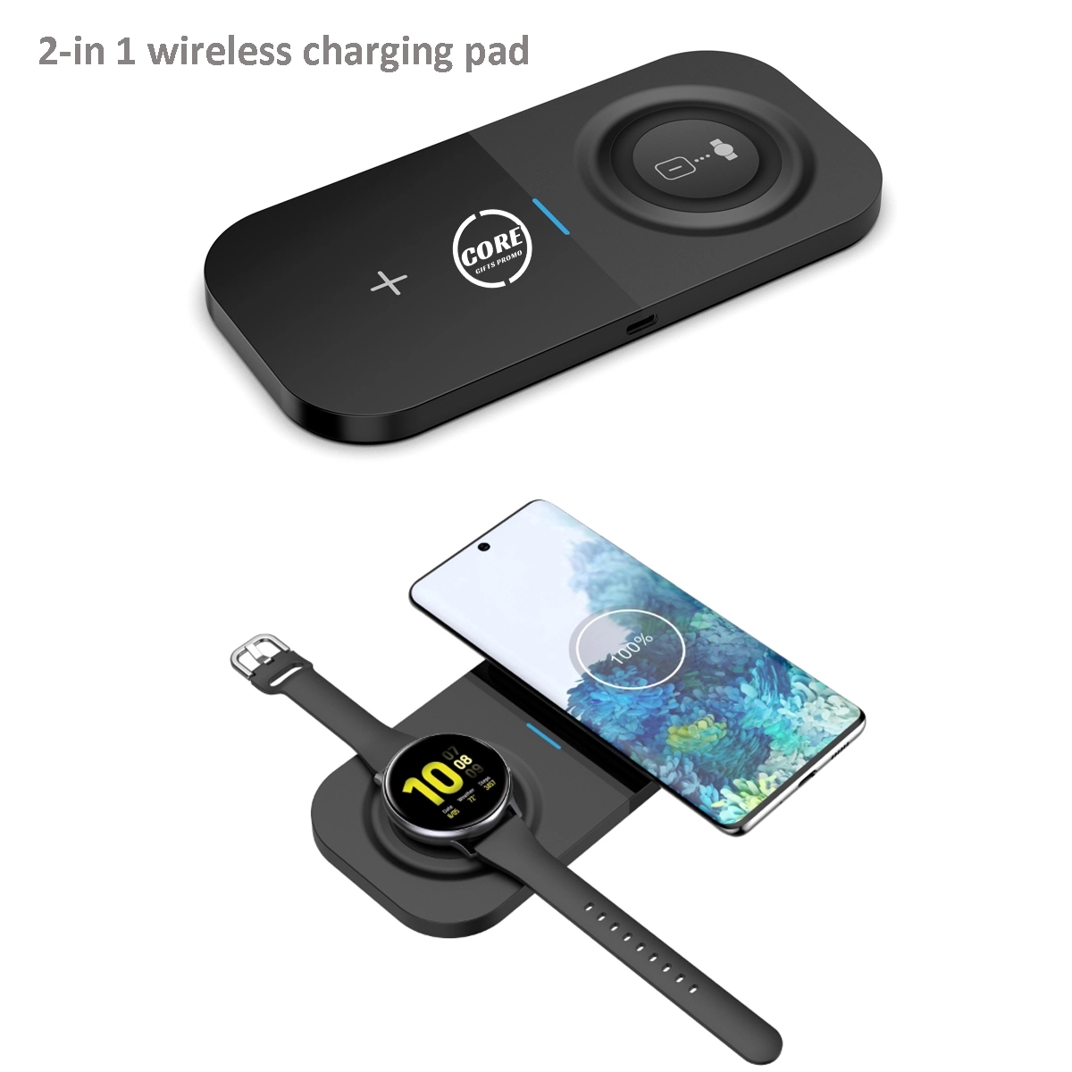 2 in 1 Fast Wireless Charger Station 1