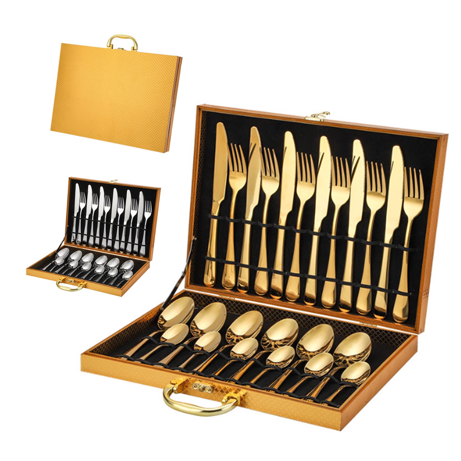 24Pcs Stainless Steel Utensil Set 3