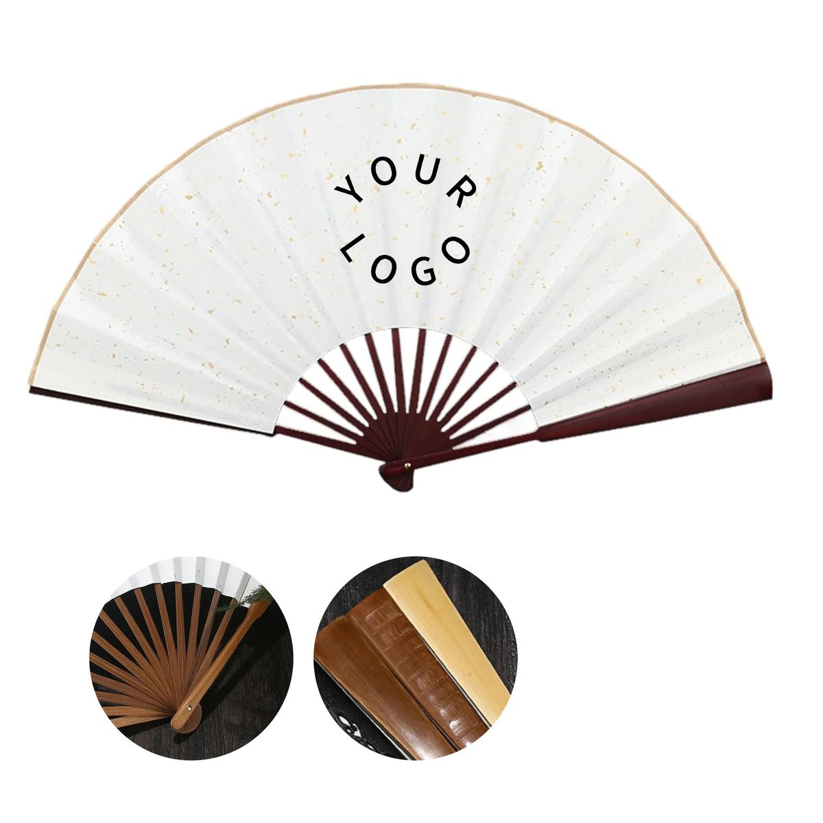 Portable Paper Folding Fan 20 Inch for Outdoor Cooling 2
