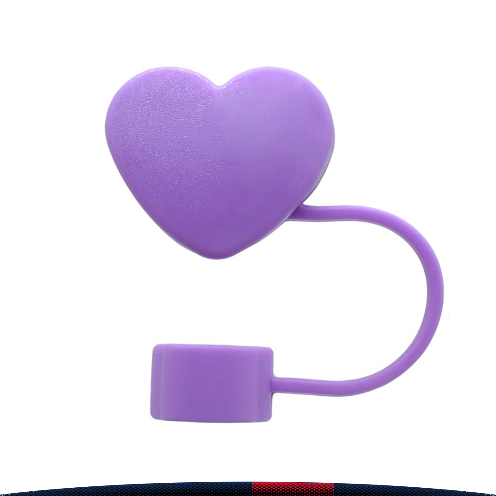 Sippa Heart-Shaped PVC Straw Topper 3