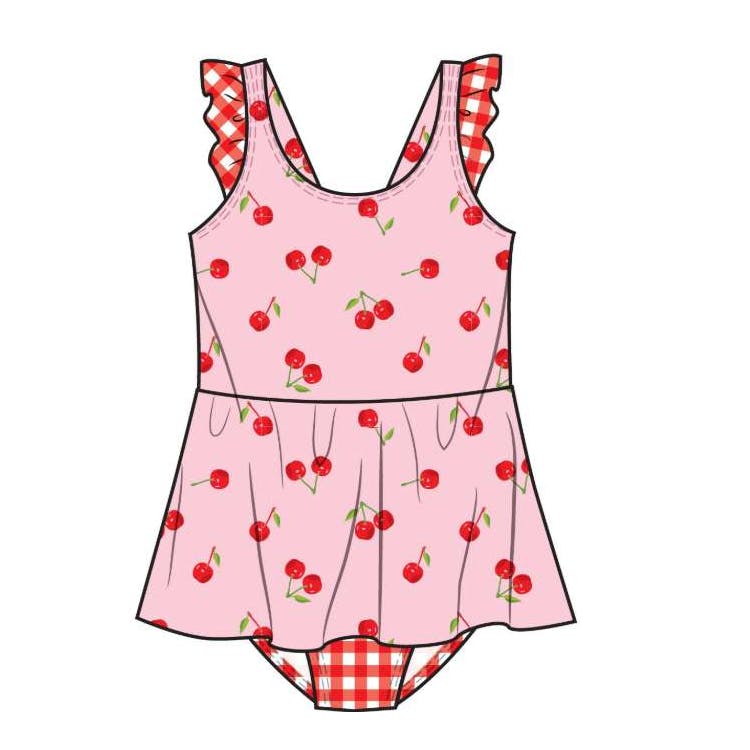 Girls One Piece Swimsuits Size 2T-4T 2