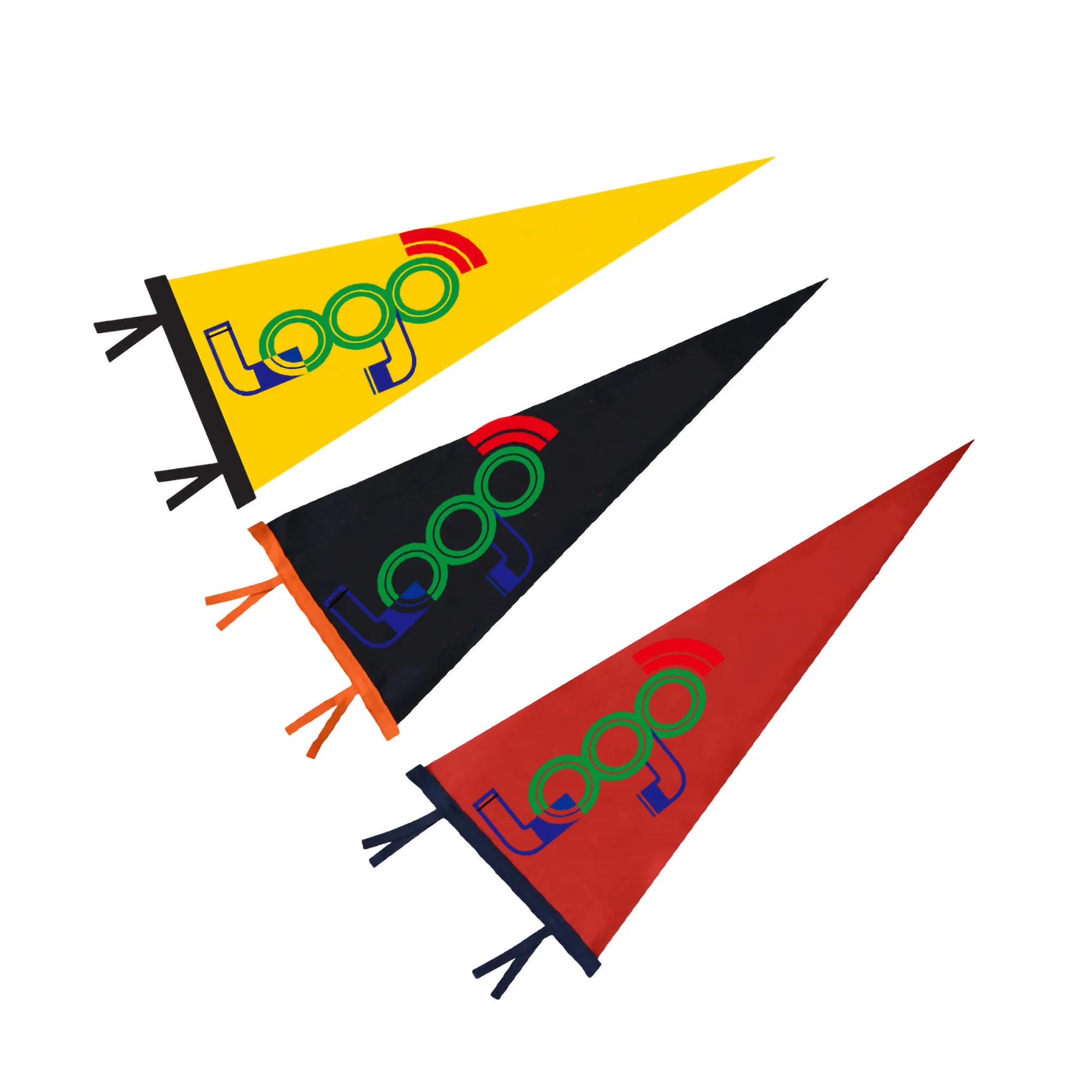 11.9" x 30" Felt Pennant Flag Banner MOQ 100PCS 6