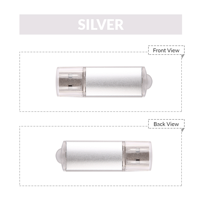 Silver Mini USB Flash Drive 5