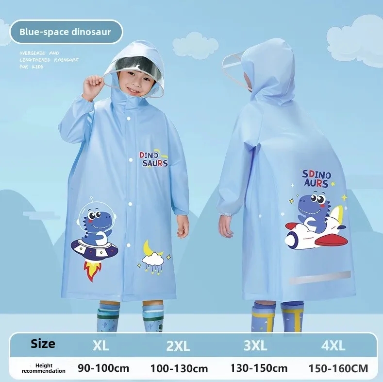 Waterproof Kids Rain Poncho with Hood 8
