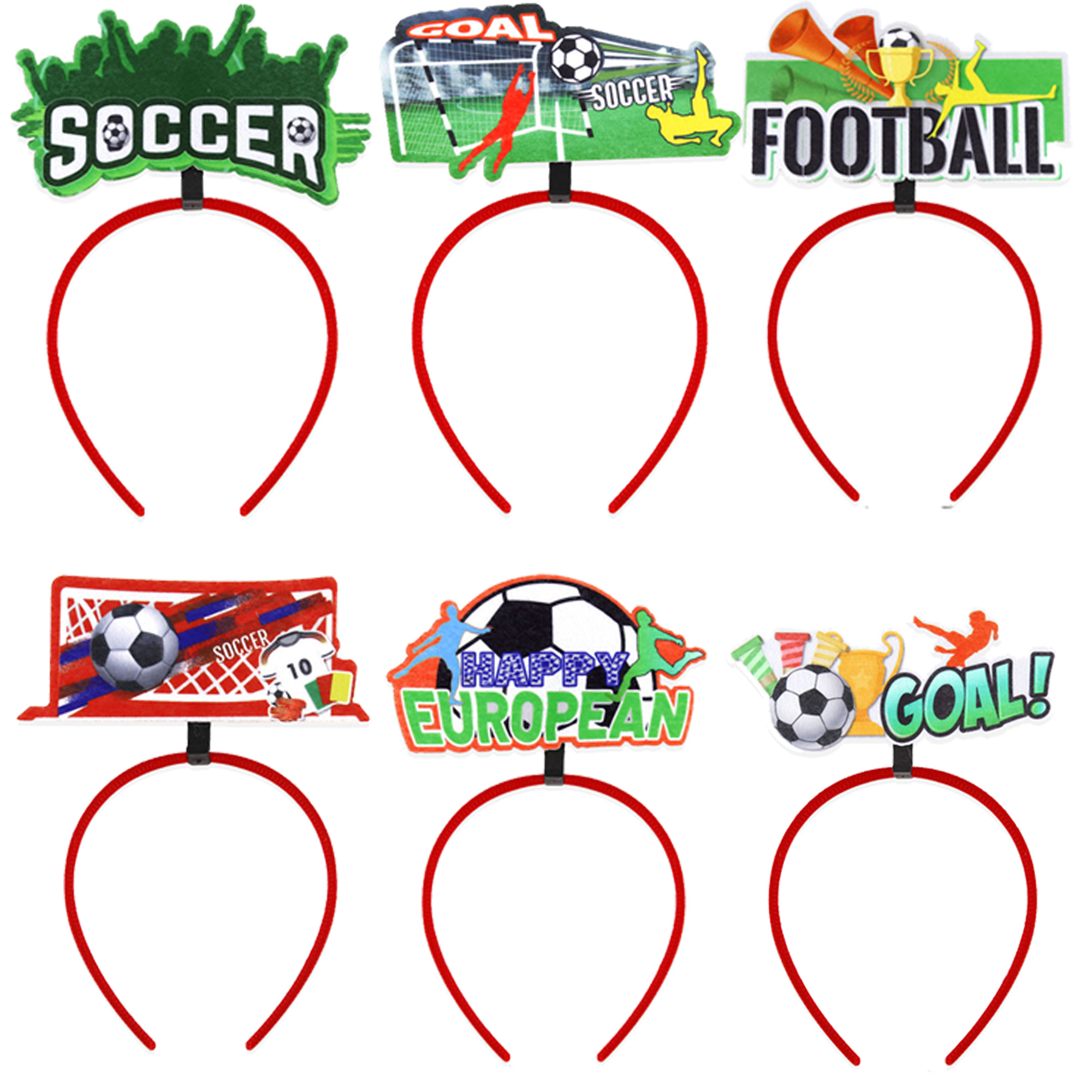 Felt Material Game Day Fan Spirit Cheer Supporting Hair Accessory 3