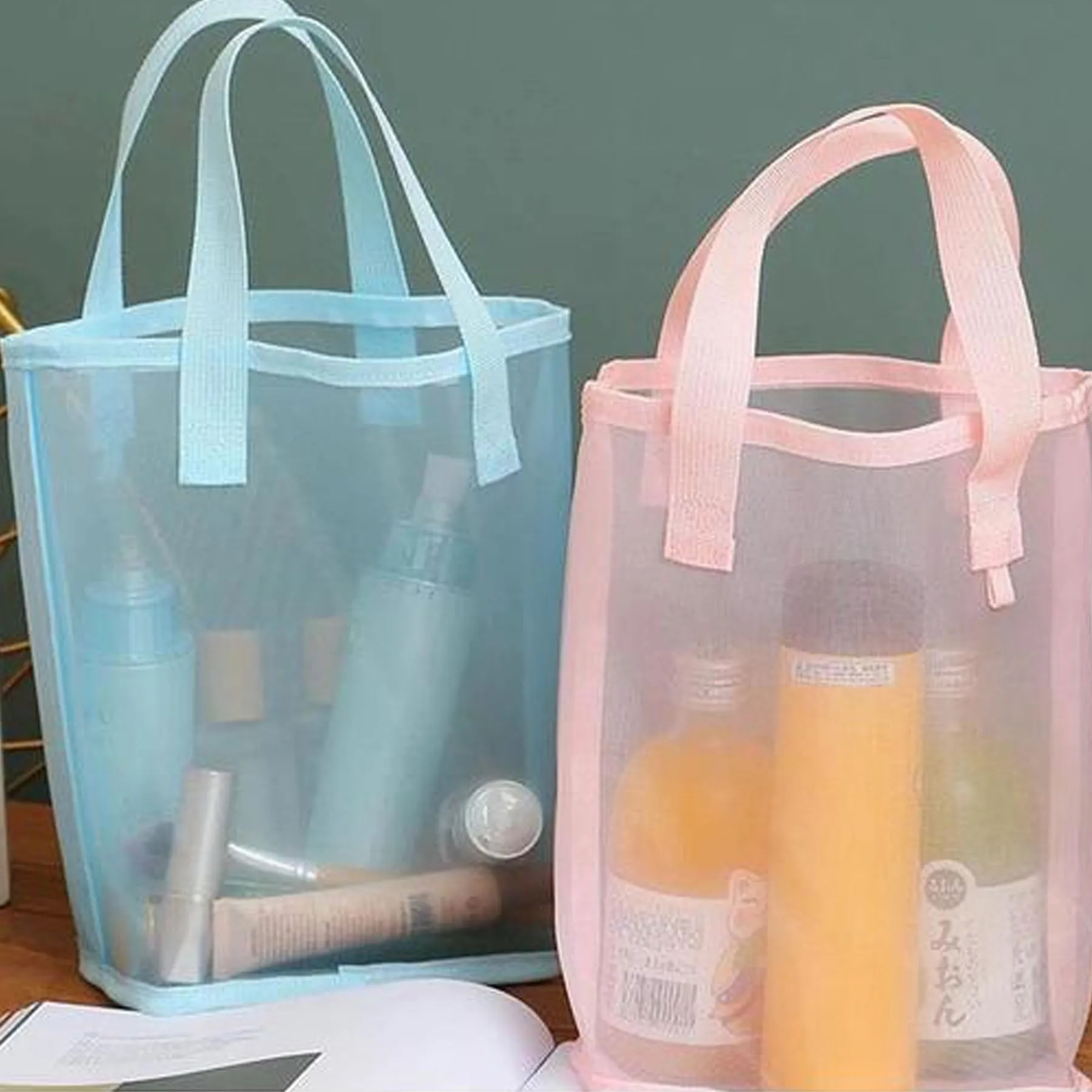 Mesh Toiletries Storage Beach Bag 4