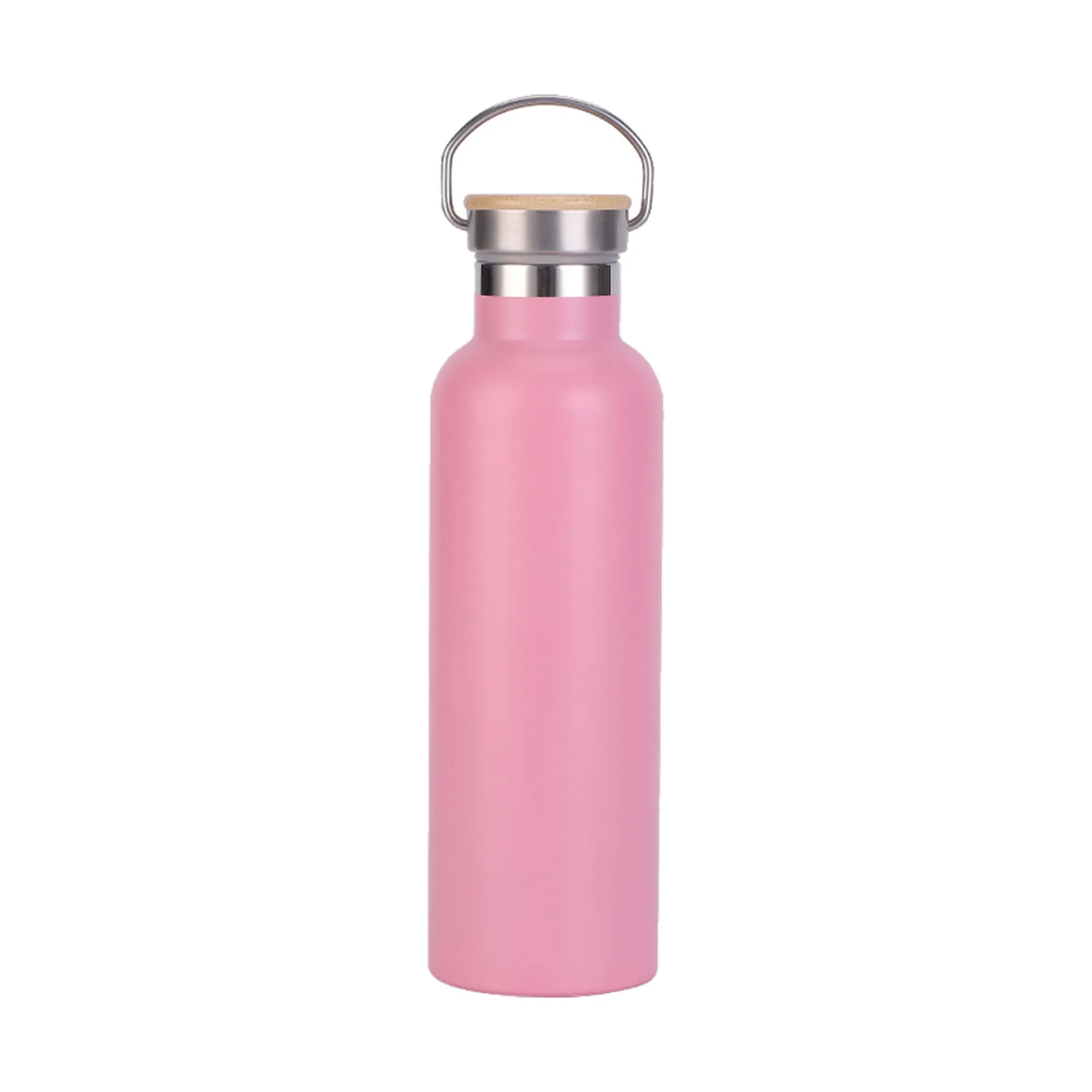 20 oz Insulated Water Bottles with Bamboo Lid 5