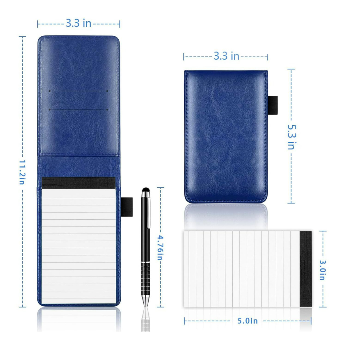 Faux Leather Notepad with Pen 1