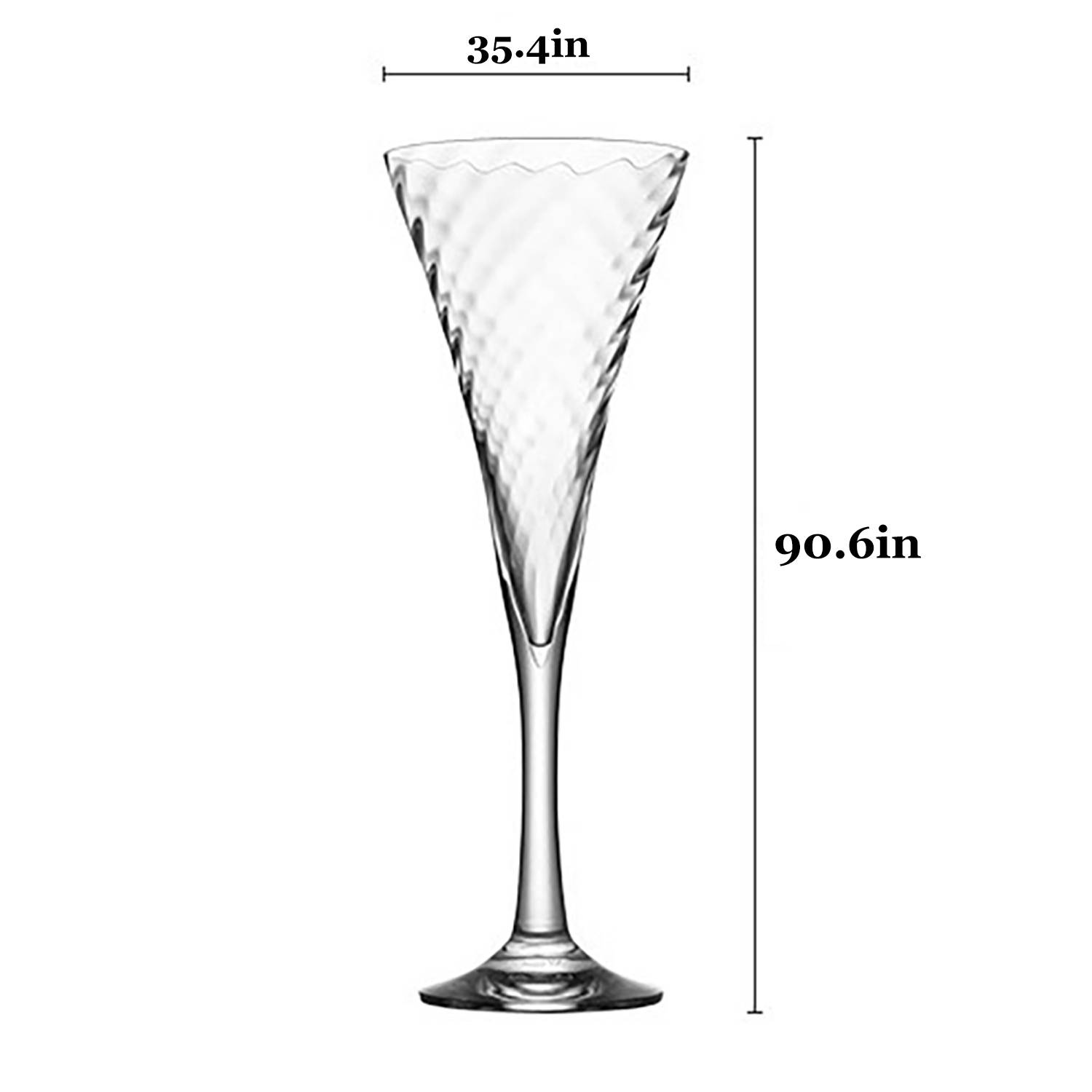 10 Oz Crystal Glass High-Leg Champagne Toasting Cup 3