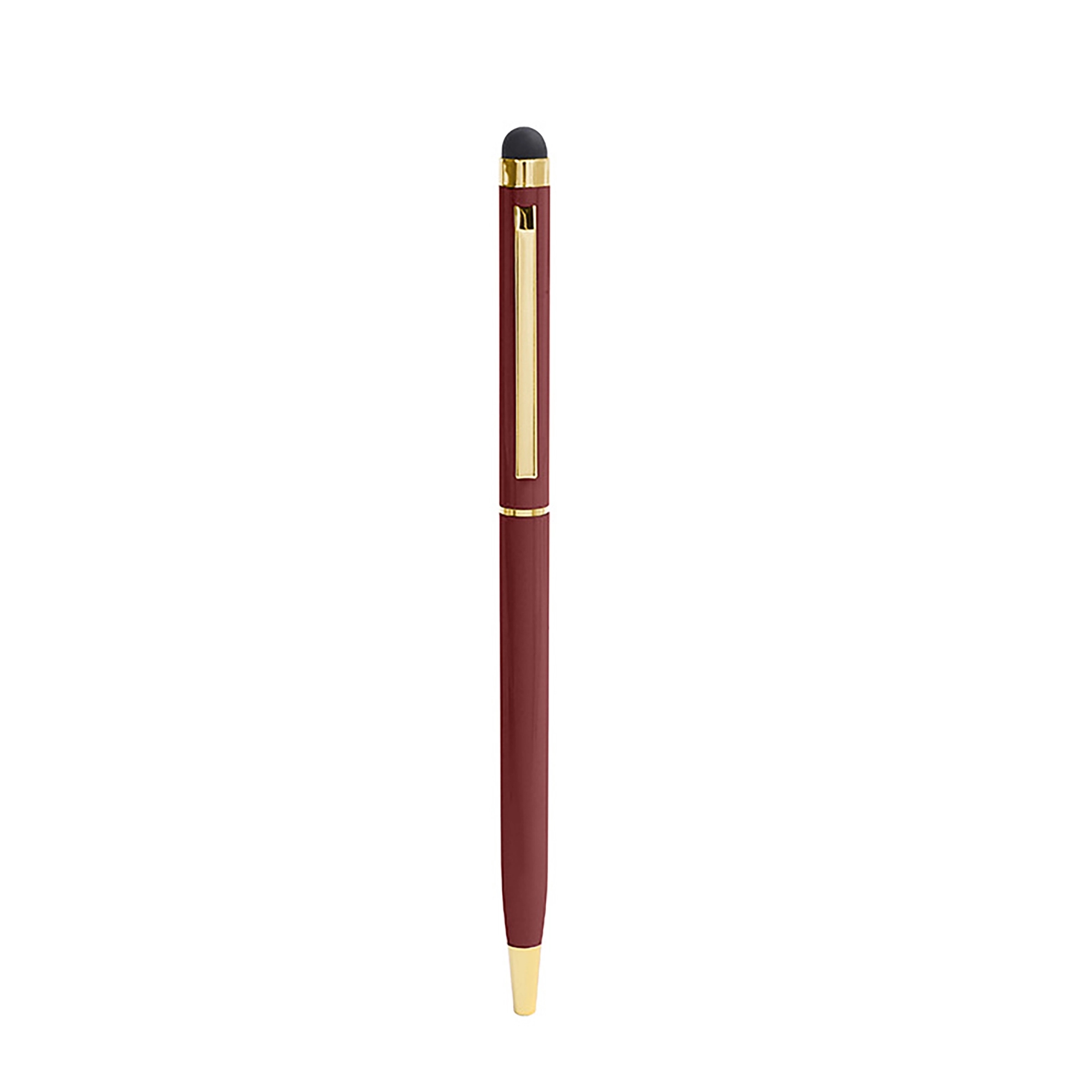 Metal Stylus Ballpoint Pen with Gold Trim 11