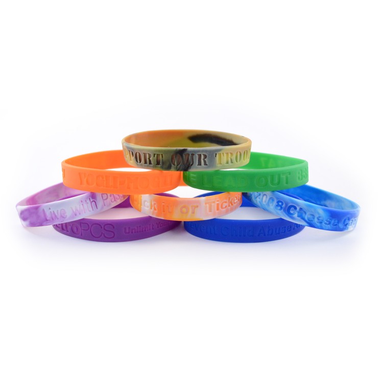 Debossed Silicone Wristband 3