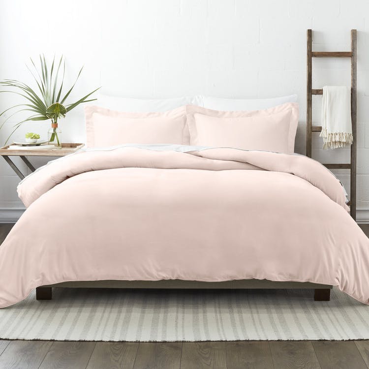 Duvet Cover Sets - Light Pink King 3 Piece 2