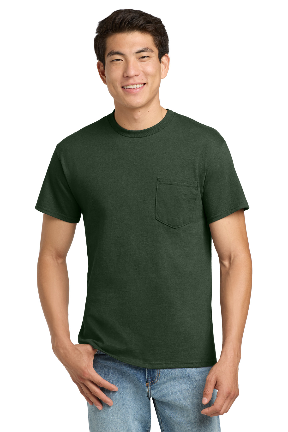 Gildan - Ultra Cotton 100% US Cotton T-Shirt with Pocket. 2300 60