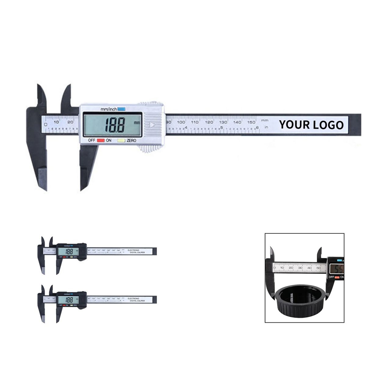 Electronic Vernier Caliper with LCD Display 6 Inch 2