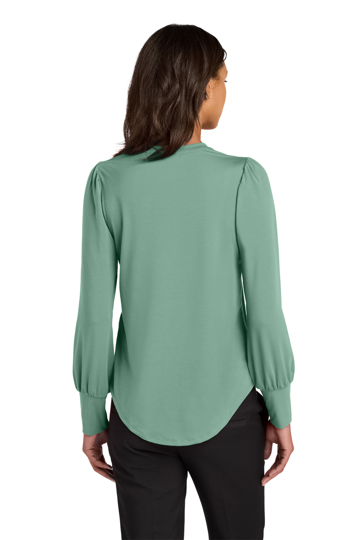 Mercer+Mettle Women's Stretch Jersey Long Sleeve Blouson Top MM1019 22