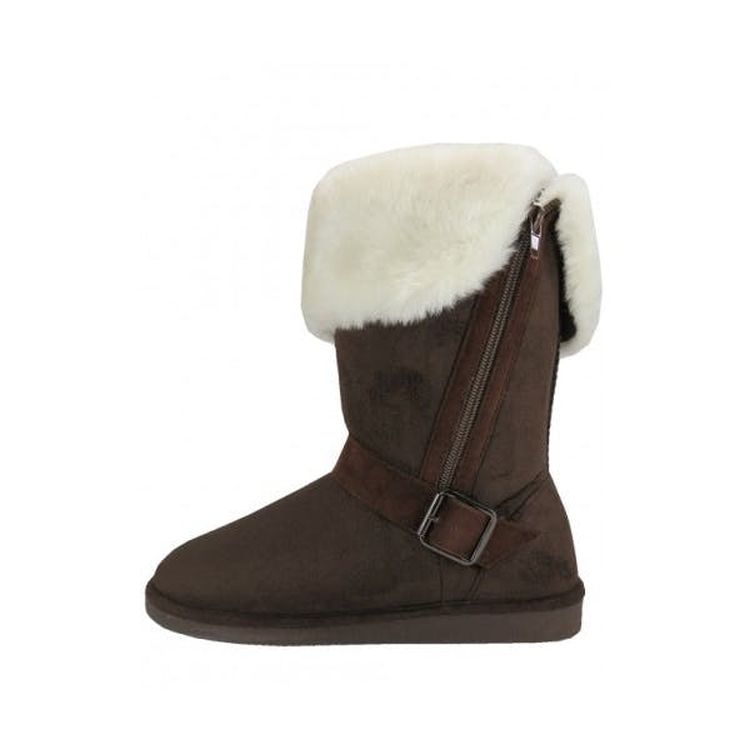 Women's Winter Boots - Brown Sizes 6-11 Fur Cuff 2