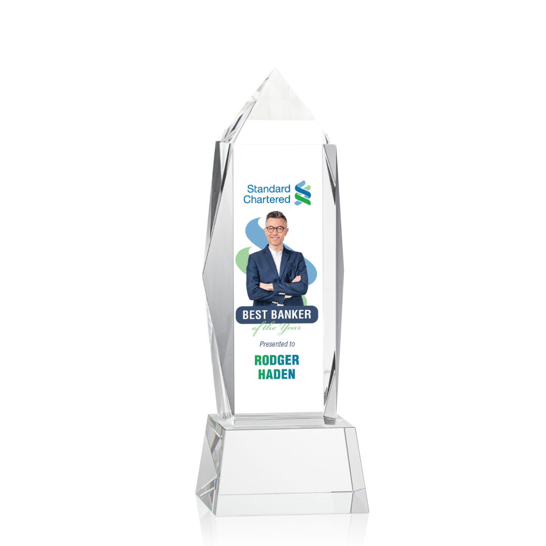 Bloomington VividPrint™ Award on Base - Clear 5