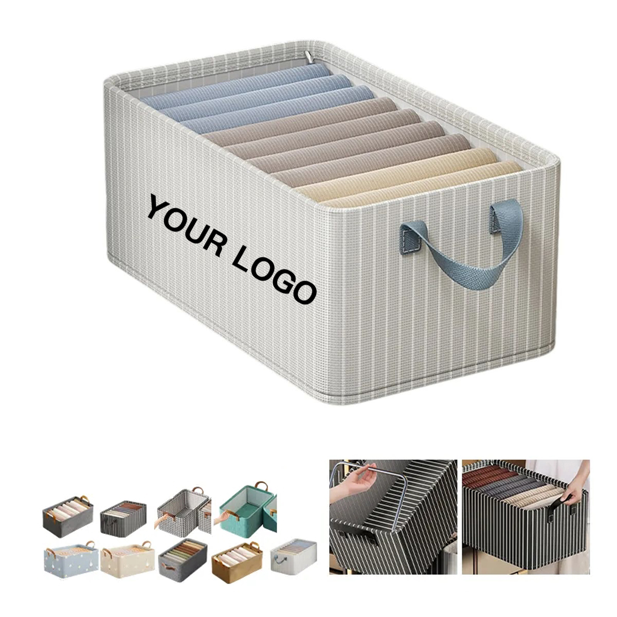Collapsible Storage Bin with Lid 2