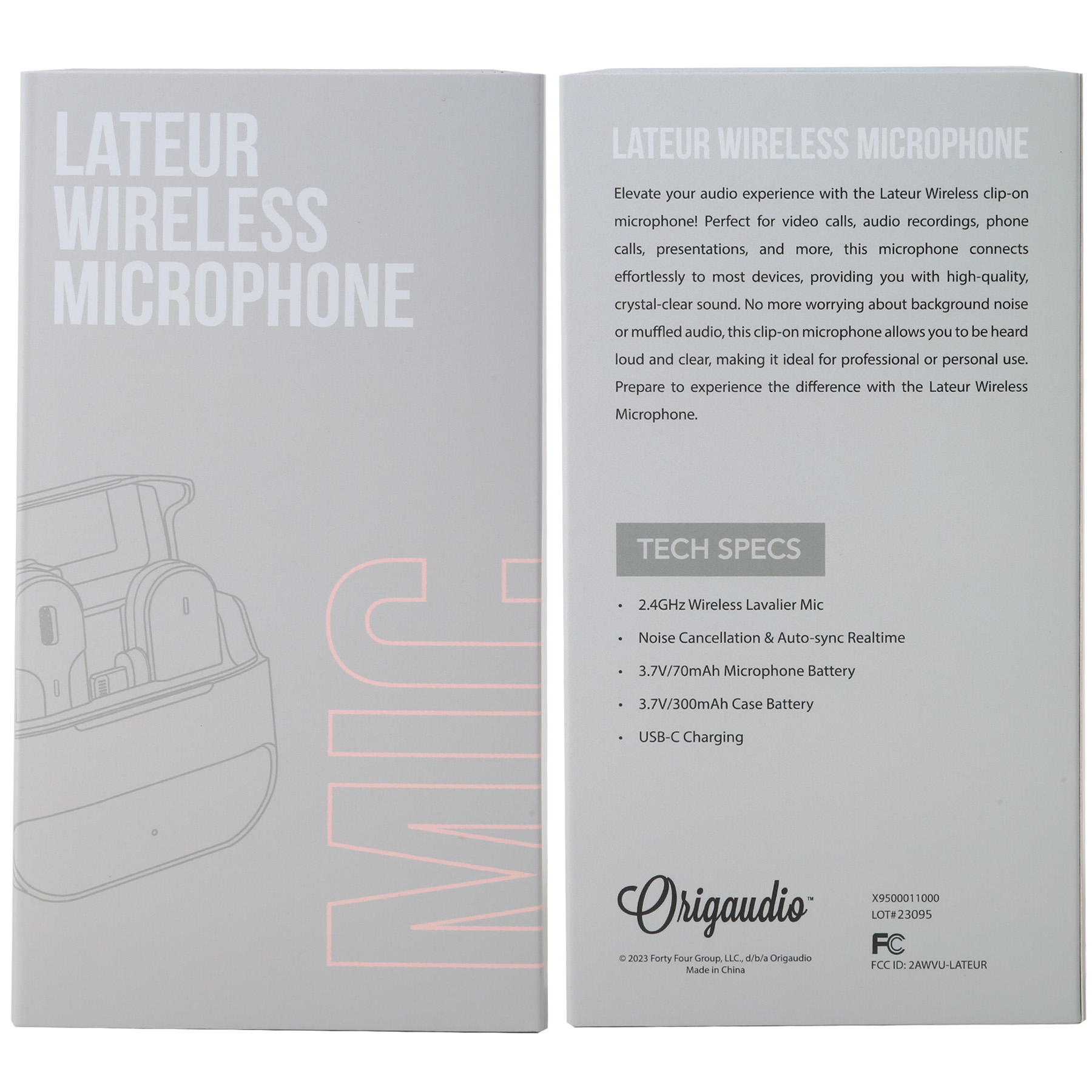 Lateur Wireless Clip-On Microphone 8