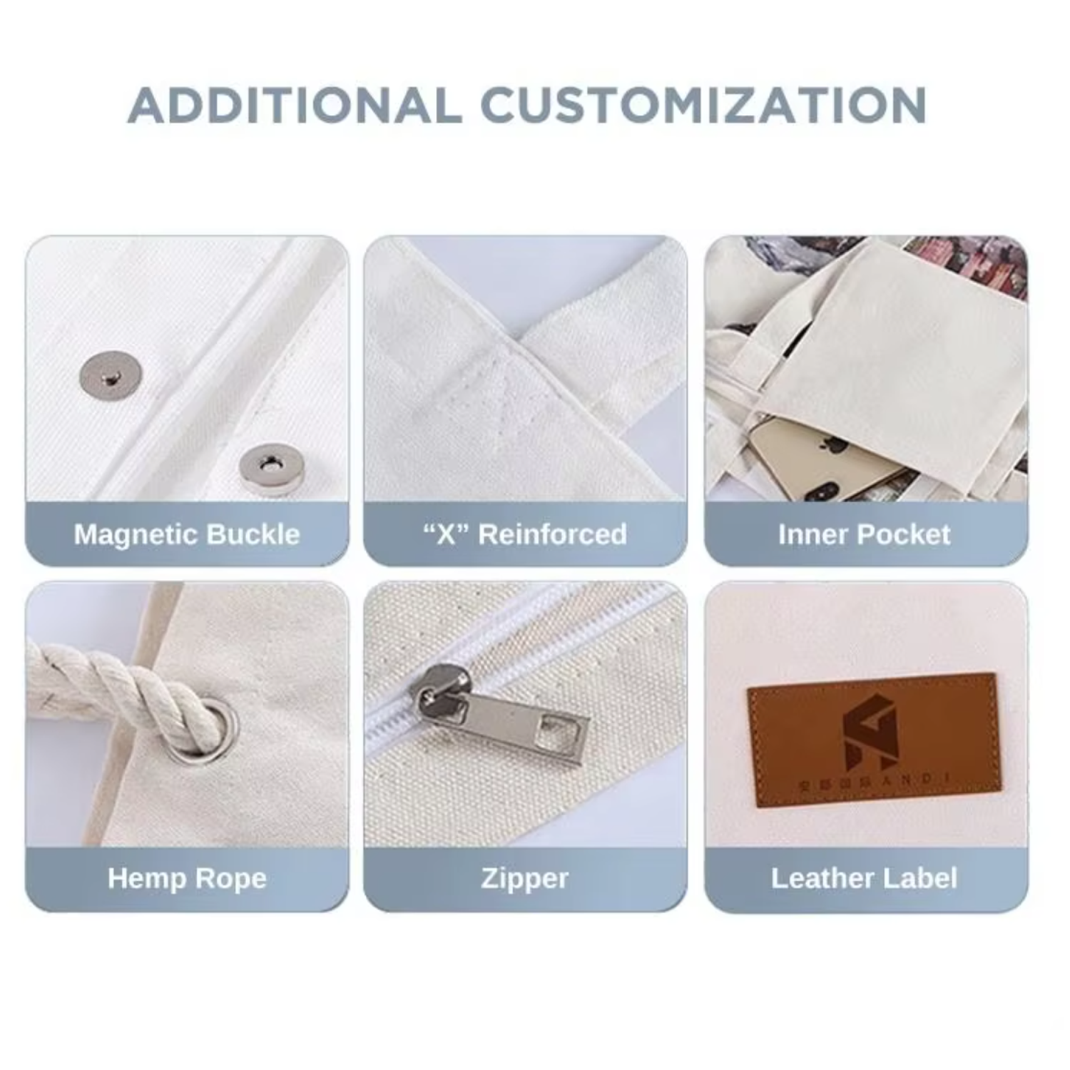 Custom high capacity Canvas Full-Color zipper Tote Bag, custom tote bag with logo imprint 11