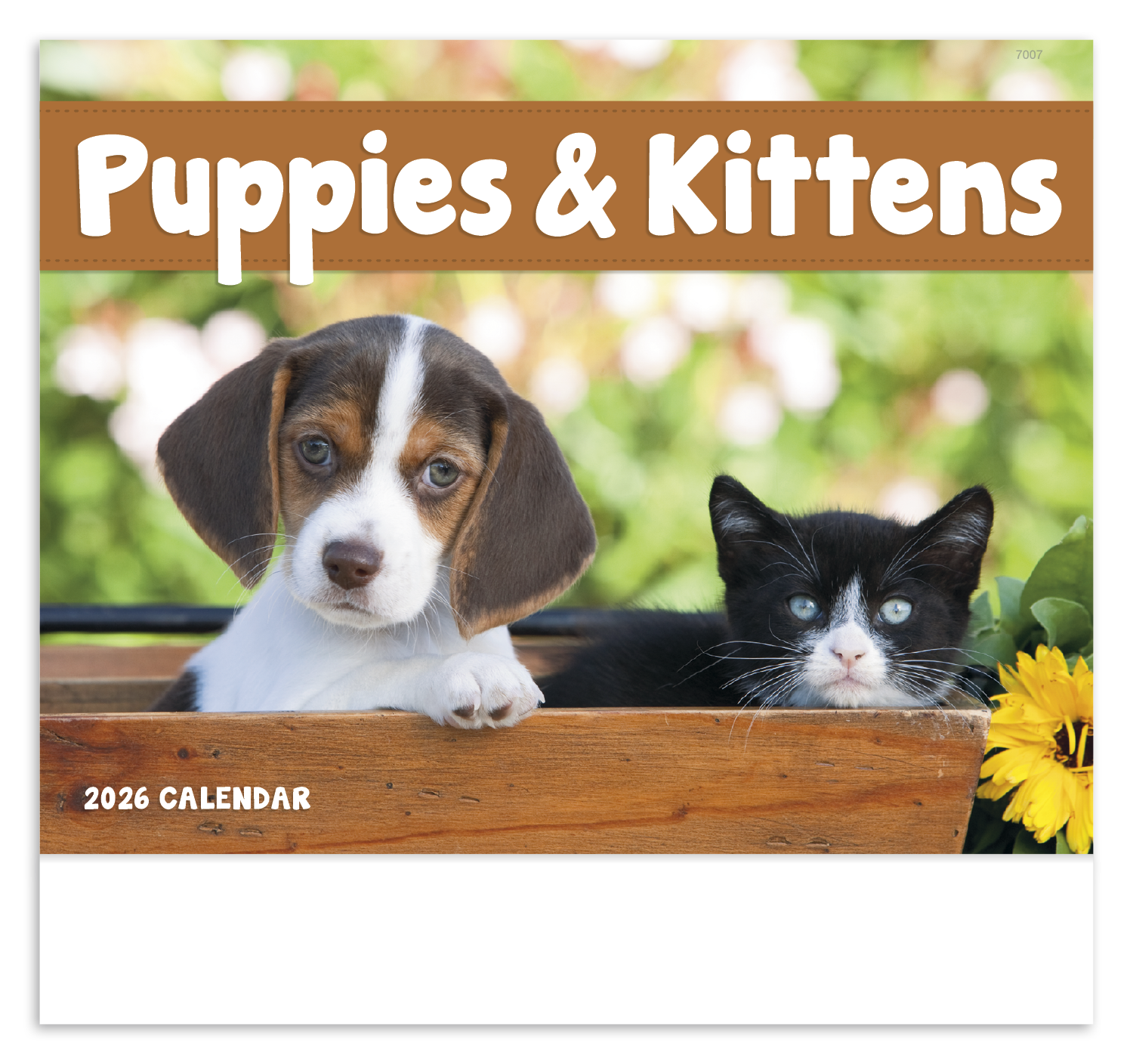 Good Value™ Puppies & Kittens - Stapled Calendar 9