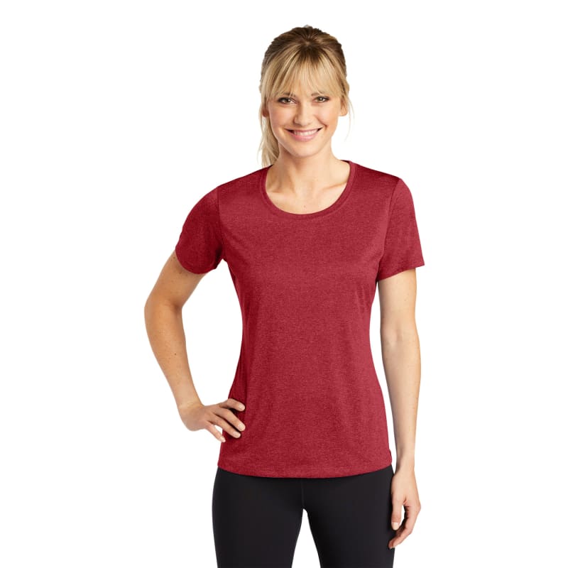 Sport-Tek Women's Heather Contender Scoop Neck Tee. 22