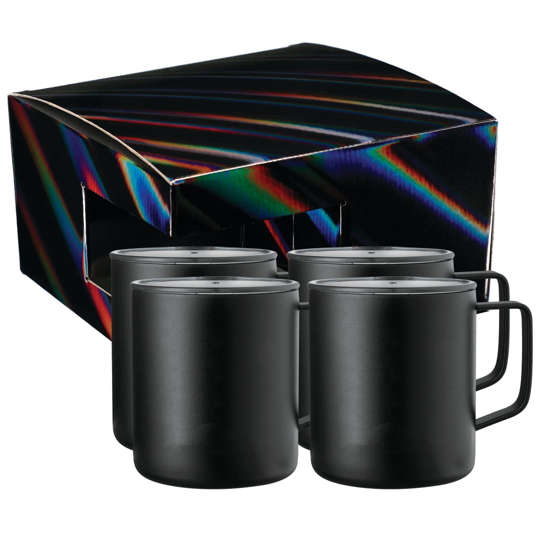 Rover Camp Mug 14oz Powder coated 4 in 1 Gift Set 33