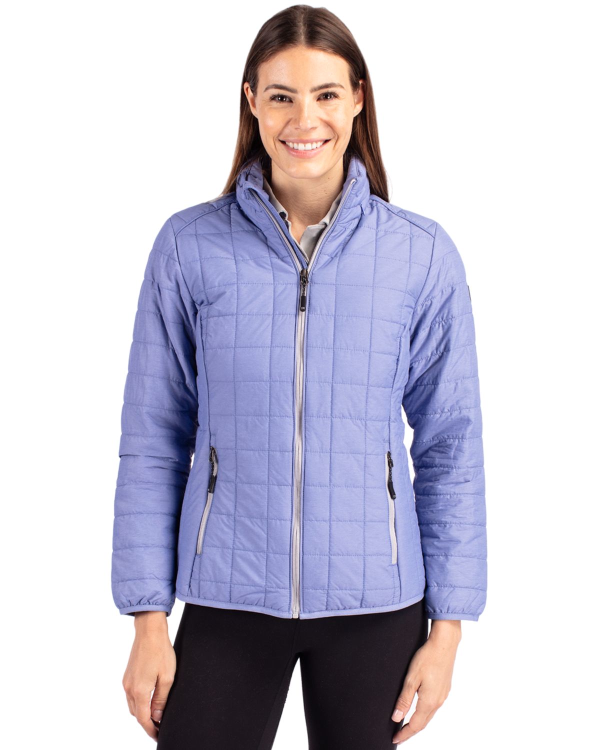 Cutter & Buck Rainier Recycled Insulated Puffer Womens Full Zip Jacket 79