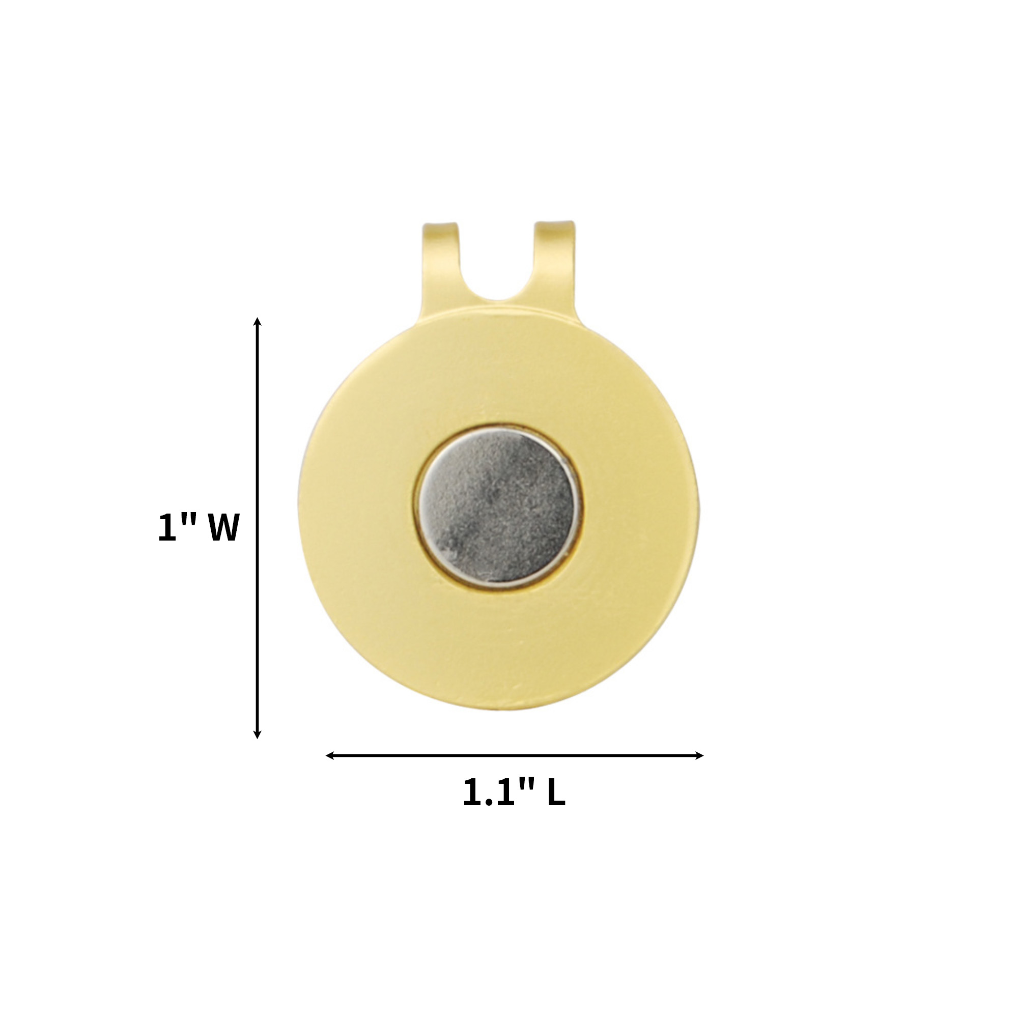 Nickel Plated Hat Clip With Magnetic Marker Retention 2