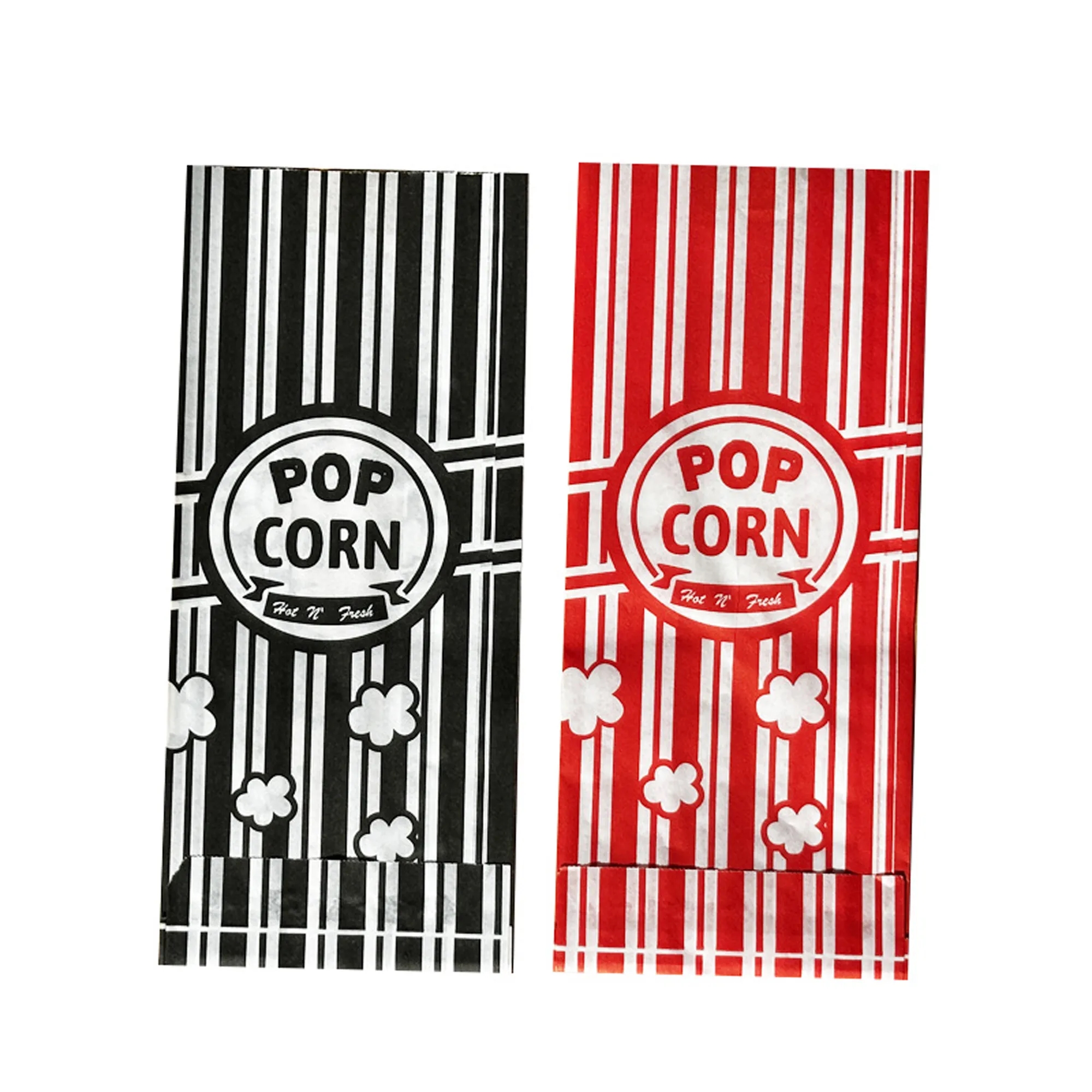 Custom Disposable Popcorn Greaseproof Paper Bags 4