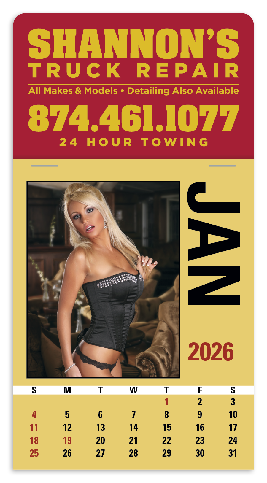 Triumph® Calendars Press-N-Stick Maiden America Calendar 7