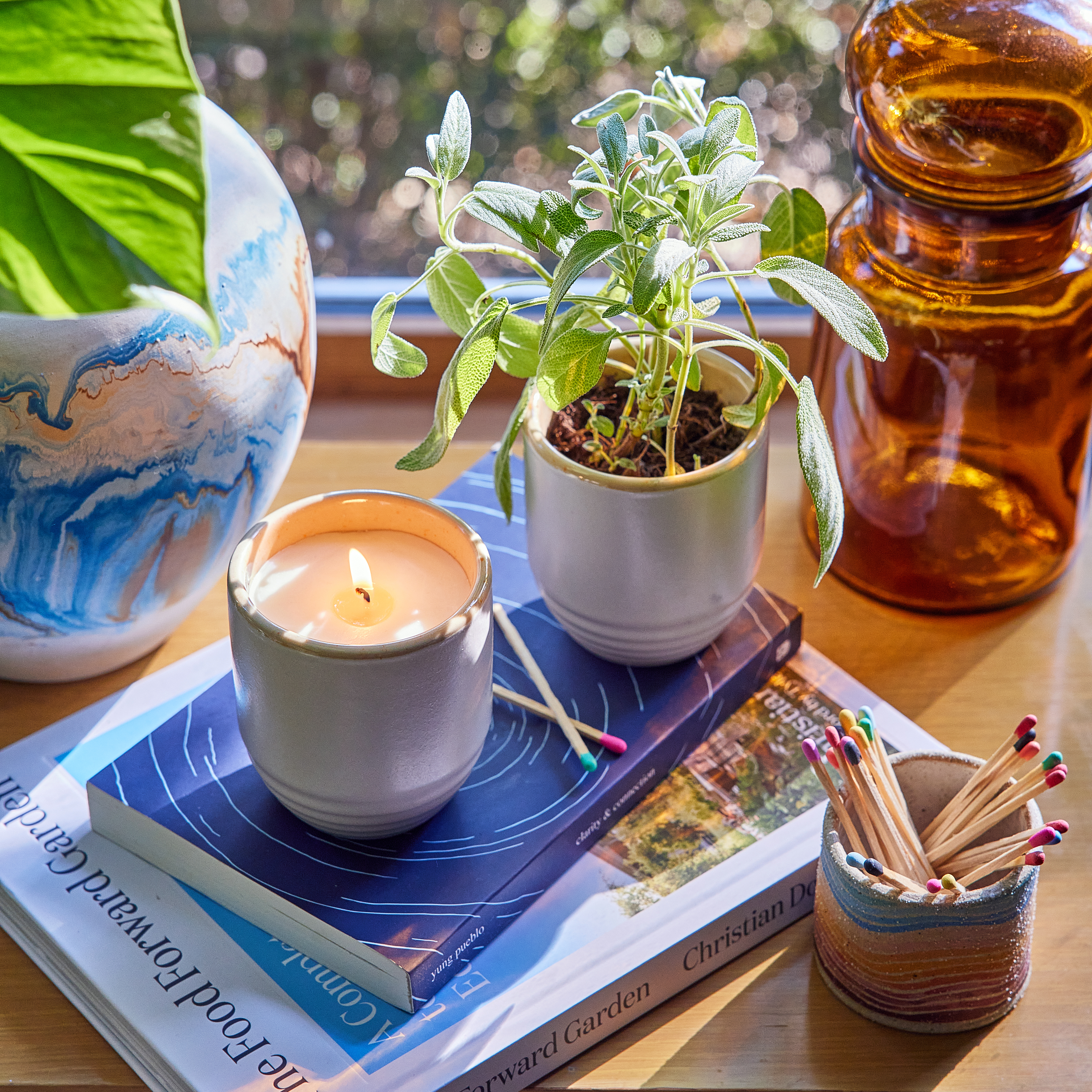 Modern Sprout® Garden Vibes Candle/Planter 6