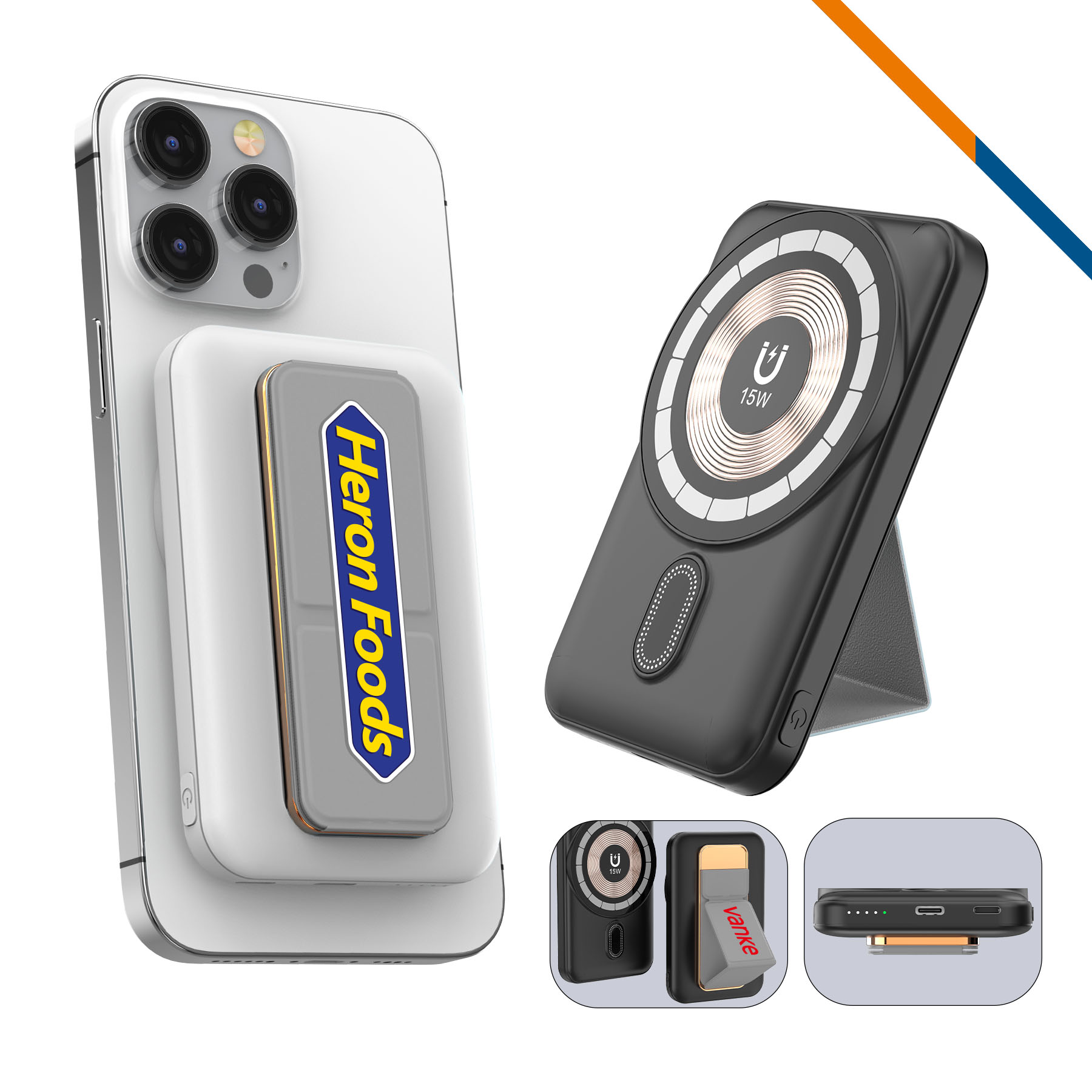Jorla 2in1 Wireless Power Bank - 5000mAh 2