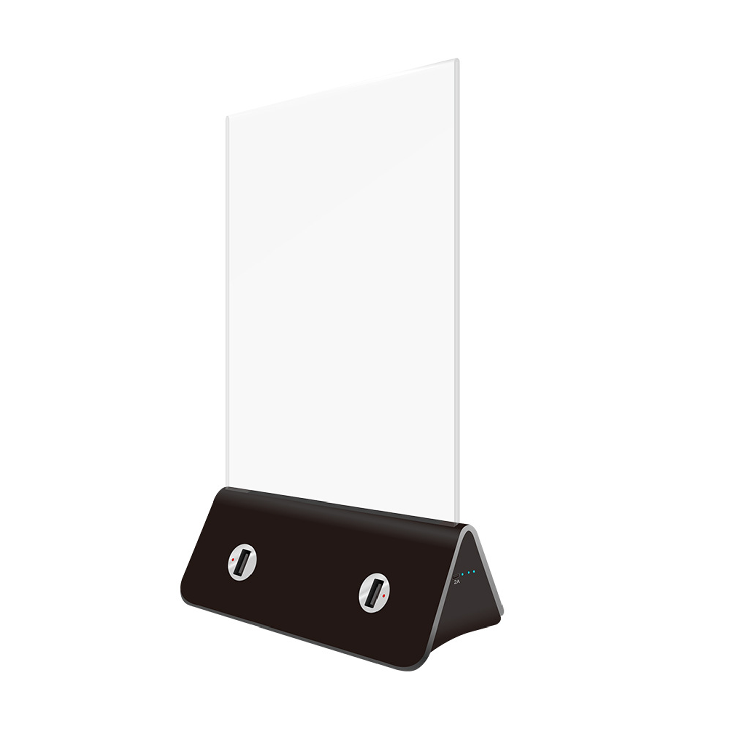 Custom USB Table Charger Tent Protable Menu Holder 3