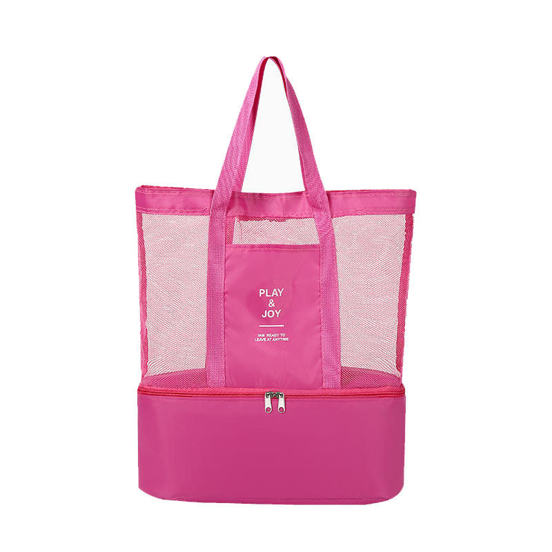 Mesh Picnic Beach Cooler Tote 3