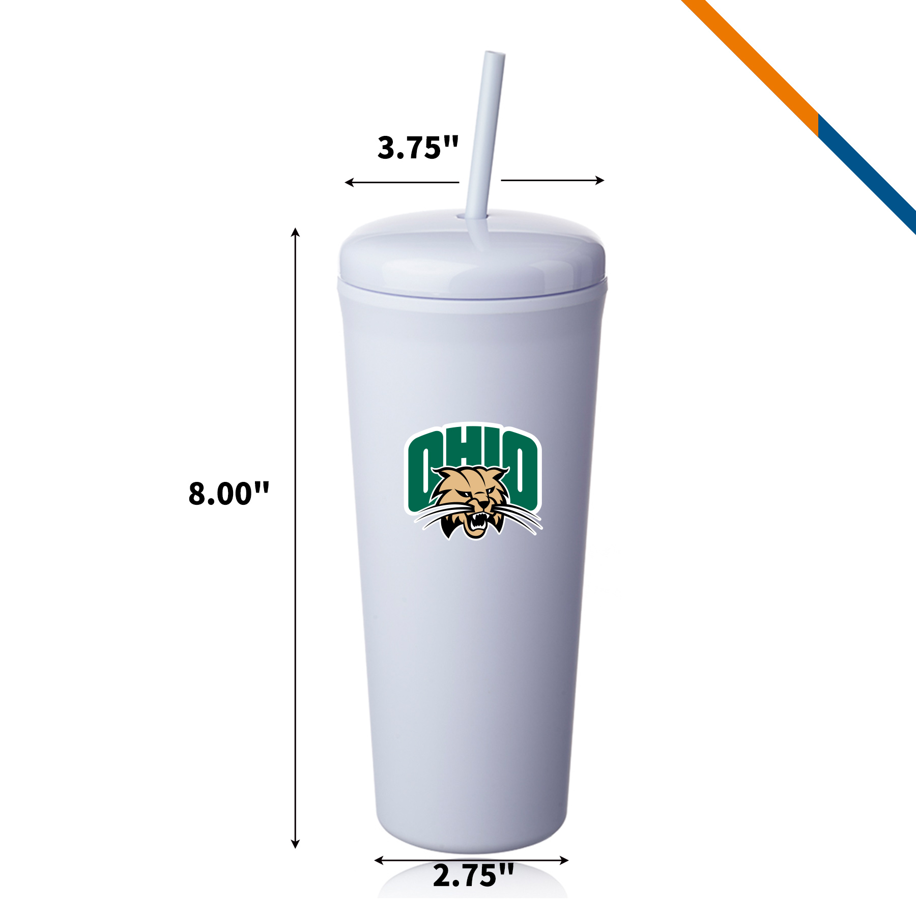 Elliot Dome Plastic Tumbler - 25 OZ. 8