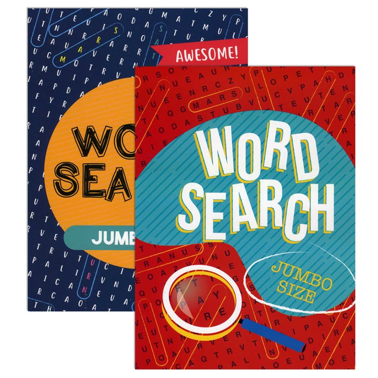 Word Search Puzzle Books - Jumbo Print Two Titles