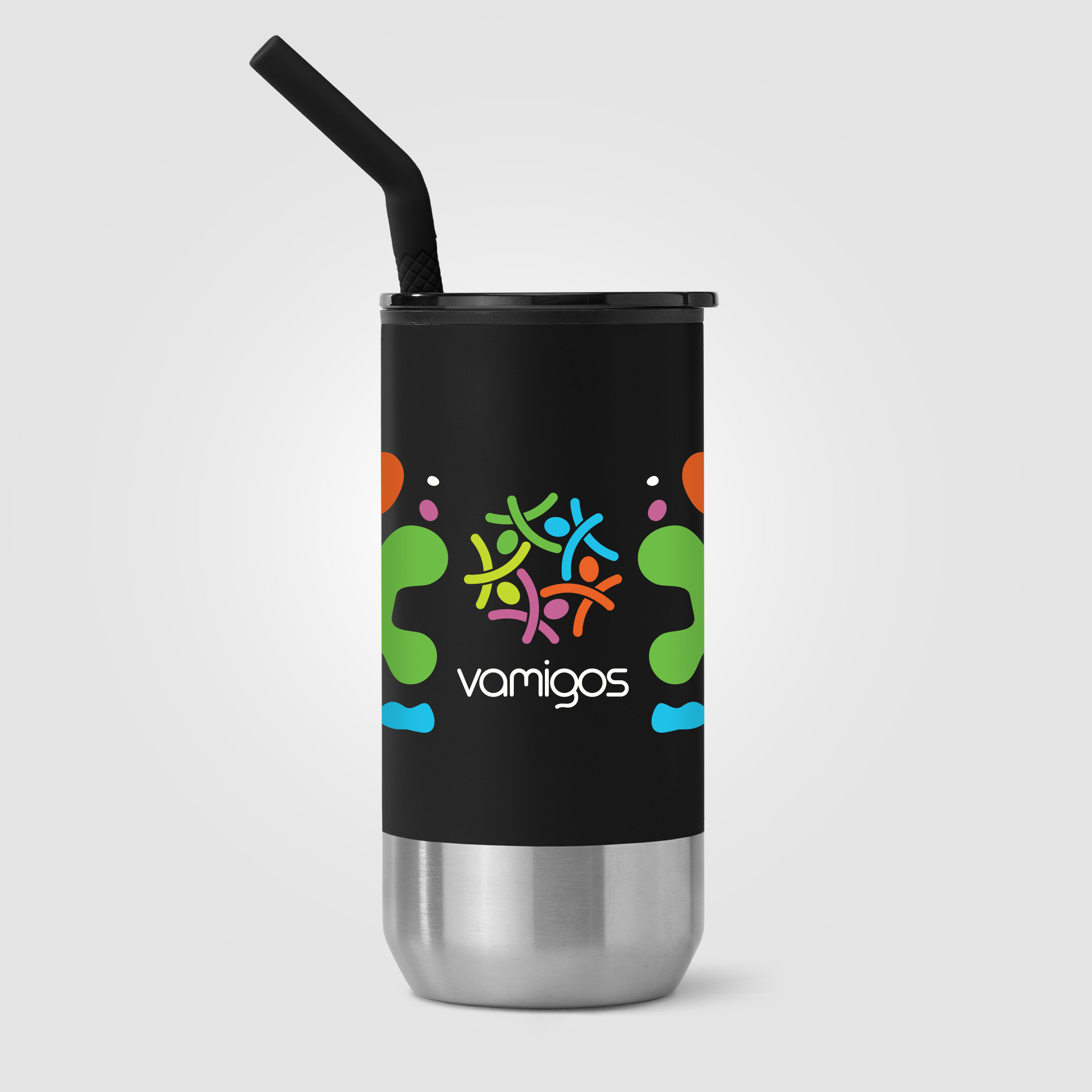 Atlantis - 16 oz. Double Wall Tumbler - Stainless with Recycled RPP Inner 2
