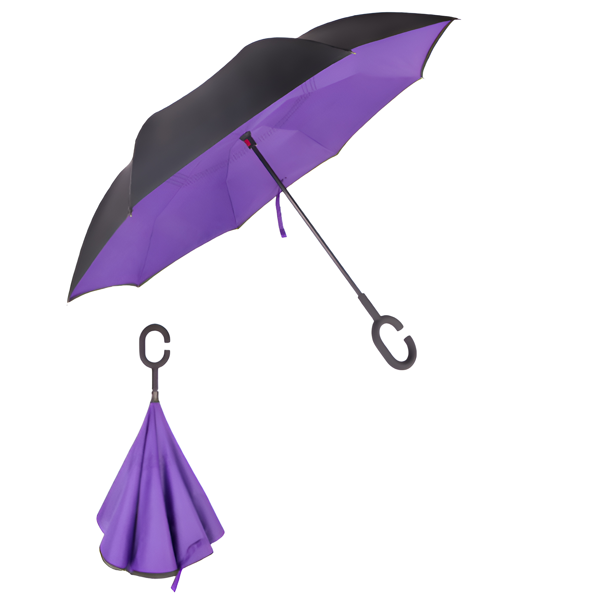 MOQ 30 PCS Convenient Hands Free Inverted Umbrella 7