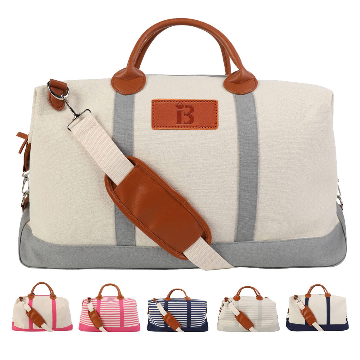 Canvas Leather Handle Bag 12