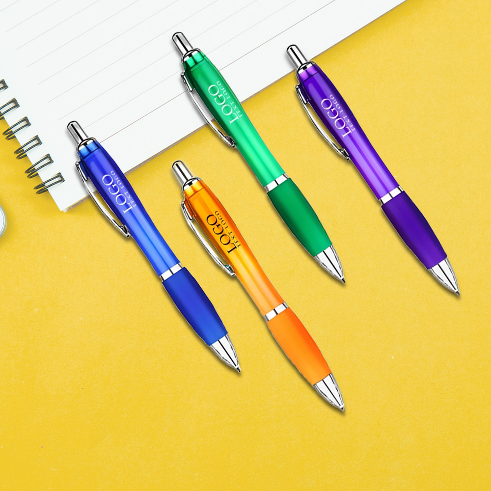 Click Action Plastic Satin Pen