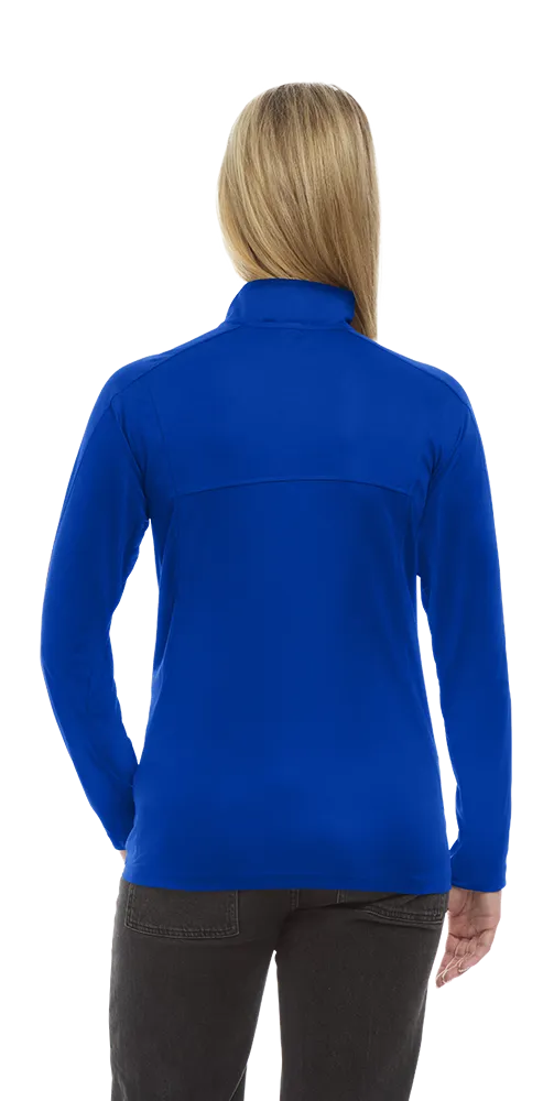 Ladies' Wicking L/S Solid Zip Pullover, custom hoodie or sweatshirt with logo imprint 18