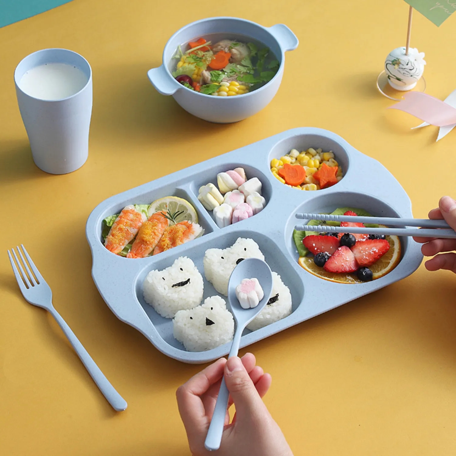 Student Plastic Dining Plate Set 11